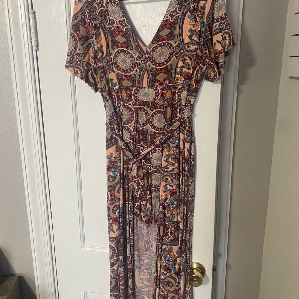 Bohemian romper with skirt